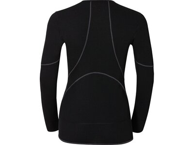 ODLO Damen Funktionsunterhemd L/S Crew Neck X-Warm Schwarz