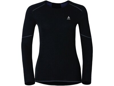 ODLO Damen Funktionsunterhemd L/S Crew Neck X-Warm Schwarz