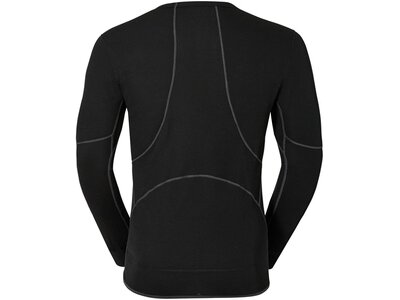 ODLO Herren Unterhemd SHIRT L/S CREW NECK X-WARM Schwarz