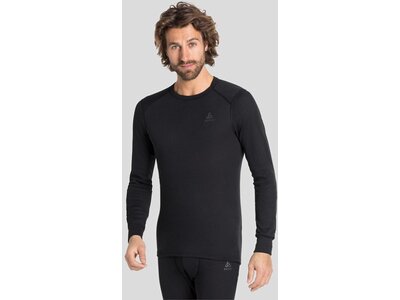 ODLO Herren Langarm Shirt BL TOP crew neck l/s ACTIVE WARM ECO Schwarz