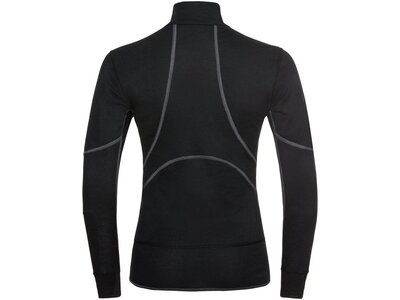 ODLO Damen Unterhemd BL TOP turtle neck l/s half zi Schwarz