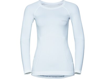 ODLO Damen Funktionsunterhemd "Evolution Warm Baselayer Shirt" Langarm Weiß