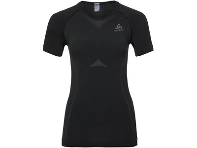 ODLO Damen Funktionsunterhemd "SUW Top Crew Neck" Kurzarm Schwarz