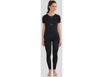 ODLO Damen Funktionsunterhemd "SUW Top Crew Neck" Kurzarm Schwarz