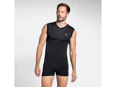 ODLO Herren Unterhemd "SUW Top Crew Neck Singlet Performance Light" Schwarz