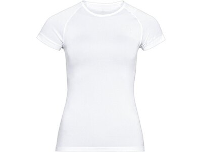 ODLO Damen Unterhemd BL TOP Crew neck s/s PERFORMAN Weiß