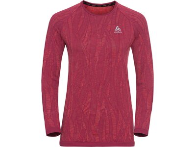 ODLO Damen Unterhemd BL TOP Crew neck l/s BLACKCOMB Rot