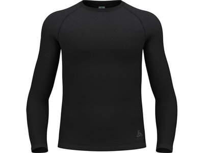 ODLO Herren Unterhemd BL TOP crew neck l/s PERFORMAN Schwarz