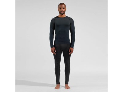 ODLO Herren Unterhemd BL TOP crew neck l/s PERFORMAN Schwarz