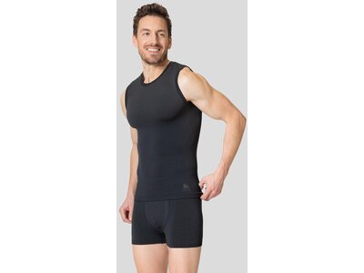 ODLO Herren Unterhemd BL TOP crew neck singlet PERFO Schwarz