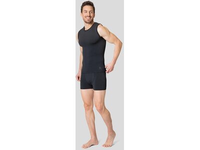 ODLO Herren Unterhemd BL TOP crew neck singlet PERFO Schwarz