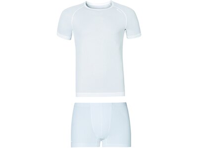 ODLO Herren Unterwäschenset Set CUBIC s/s Weiß