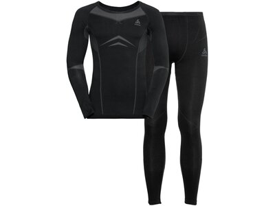 ODLO Herren Funktionswäsche-Set Fundamentals Performance Warm Schwarz