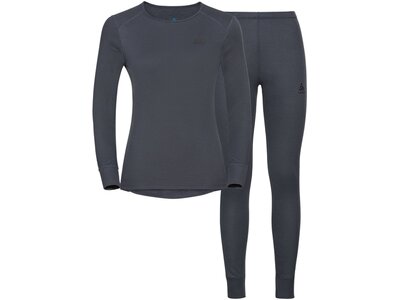 ODLO Damen Funktionsunterwäsche "Active Warm Eco" Set 2-teilig Grau