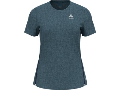 ODLO Damen Laufshirt Zeroweight Engineered Chill-Tec Blau