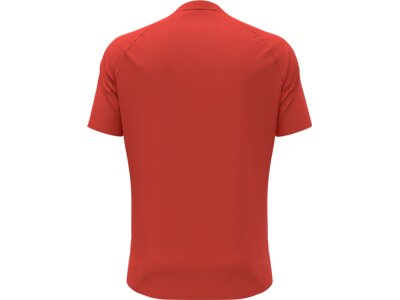 ODLO Herren T-shirt s/s 1/2 zip ESSENTIAL Rot