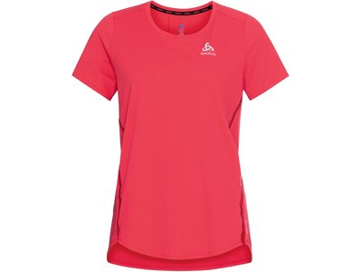 ODLO Damen T-shirt s/s crew neck ZEROWEIG Rot