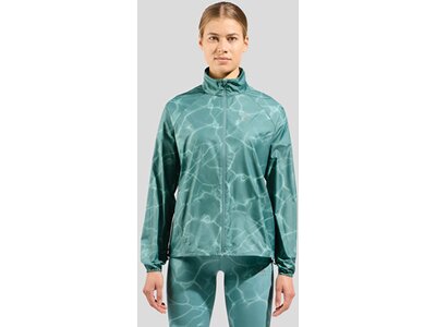 ODLO Damen Funktionsjacke ZEROWEIGHT PRINT Blau