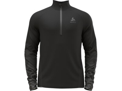 ODLO Herren Mid layer 1/2 zip ZEROWEIGHT C Schwarz