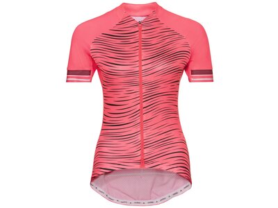 ODLO Damen Radtrikot full zip ZEROWEIGHT CERAMICOOL Pink