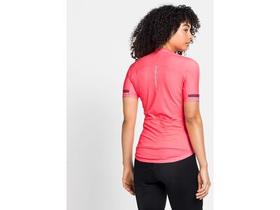 ODLO Damen Radtrikot full zip ZEROWEIGHT CERAMICOOL Pink