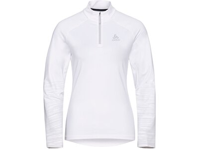 ODLO Damen Rolli Mid layer 1/2 zip SESVENNA GRA Weiß