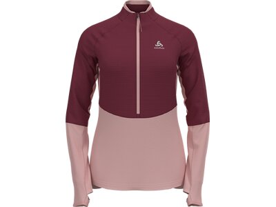 ODLO Damen Rolli Midlayer 1/2 zip SESVENNA SL Rot