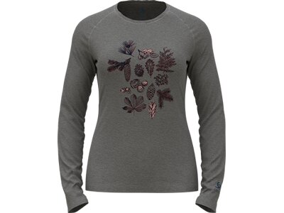 ODLO Damen Shirt T-shirt crew neck l/s MERINO 2 Grau