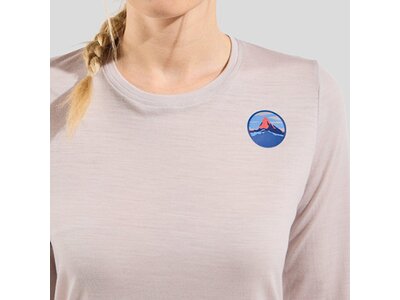 ODLO Damen Shirt ASCENT MERINO 160 MATTERHORN Silber