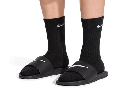 NIKE Kinder Sandalen KAWA SLIDE (GS/PS) Schwarz