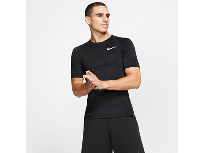 NIKE Herren T-Shirt TOP TIGHT Schwarz