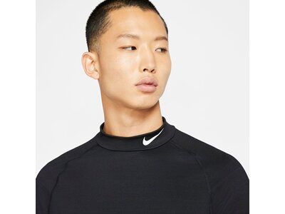 NIKE Underwear - Langarm Pro Warm Top Mock Schwarz