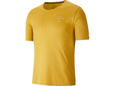 NIKE Herren Laufshirt "Run Division Miler S/S Tee EMB" Orange