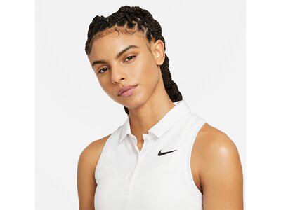 NIKE Damen Kleid W NKCT VCTRY POLO DRSS PRFRMNC Weiß