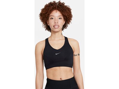 NIKE Damen Top W NK SWOOSH ICNCLSH BRA VN Schwarz