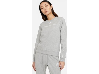 NIKE Damen Sweatshirt W NSW MLNM ESSNTL FLC CREW Grau