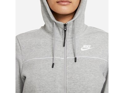 NIKE Damen Unterjacke W NSW MLNM ESSNTL FLC FZ HDY Silber