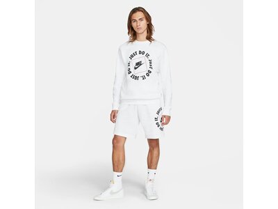 NIKE Herren Sweatshirt M NSW JDI FLC CREW Weiß