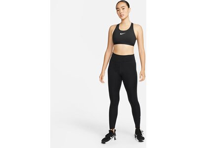 NIKE Damen Top W NK DF SWSH HS BRA Schwarz