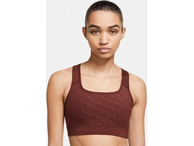 NIKE Damen Top W NK DF SWSH ICNCLSH AOP BRA Rot