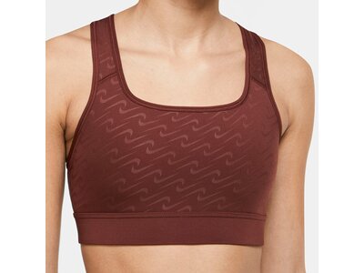 NIKE Damen Top W NK DF SWSH ICNCLSH AOP BRA Rot