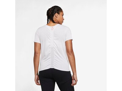 NIKE Damen DF RUN DVN TOP SS Weiß