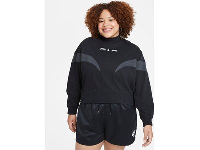 NIKE Damen Sweatshirt AIR FLC MOCK LS Schwarz