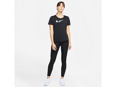 NIKE Damen T-Shirt Dri-FIT Swoosh Run Schwarz