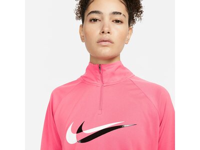 NIKE Damen Sweatshirt Dri-FIT Swoosh Run Pink