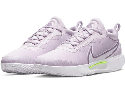 NIKE Damen Tennisoutdoorschuhe W ZOOM COURT PRO CLY Silber