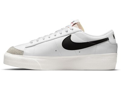 NIKE Damen Freizeitschuhe W BLAZER LOW PLATFORM Weiß