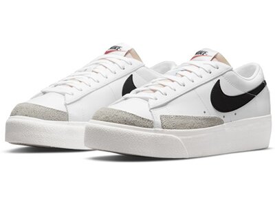 NIKE Damen Freizeitschuhe W BLAZER LOW PLATFORM Weiß