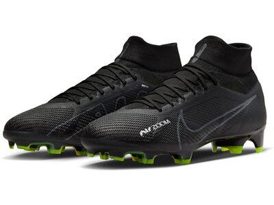 NIKE Herren Fussball-Rasenschuhe ZOOM SUPERFLY 9 PRO FG Schwarz