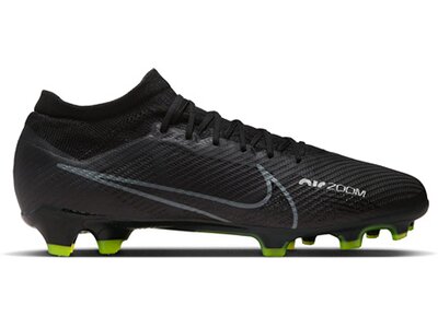 NIKE Herren Fussball-Rasenschuhe ZOOM VAPOR 15 PRO FG Schwarz